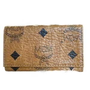 MCM Tan Leather Key Case - EUC